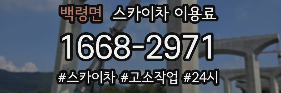 백령면 스카이차 이용료