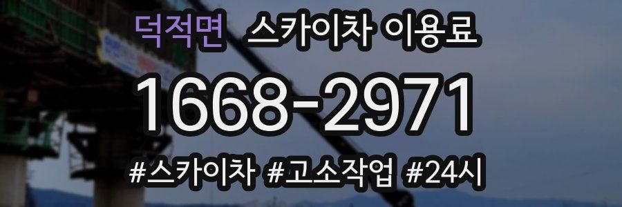 덕적면 스카이차 이용료