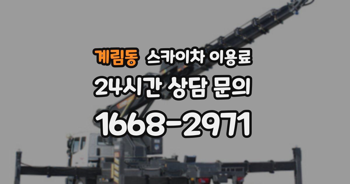 계림동 스카이차 이용료
