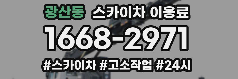 광산동 스카이차 이용료