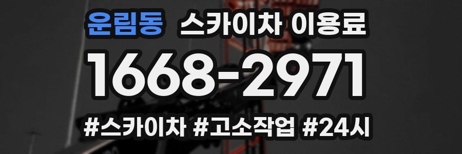 운림동 스카이차 이용료