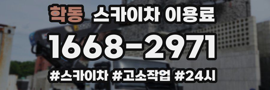 학동 스카이차 이용료