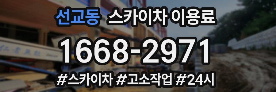 선교동 스카이차 이용료