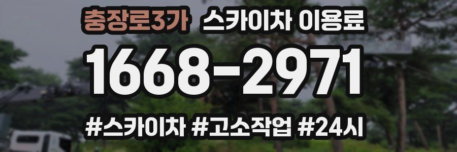 충장로3가 스카이차 이용료