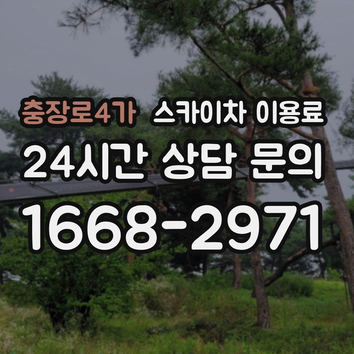 충장로4가 스카이차 이용료