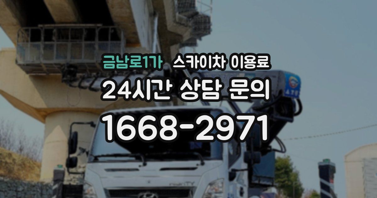 금남로1가 스카이차 이용료