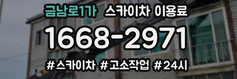 금남로1가 스카이차 이용료