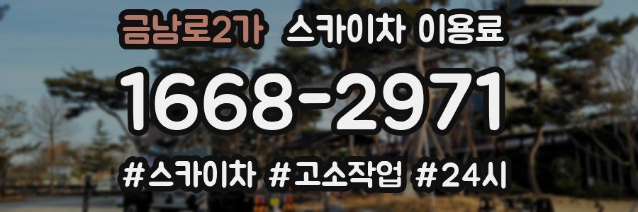 금남로2가 스카이차 이용료