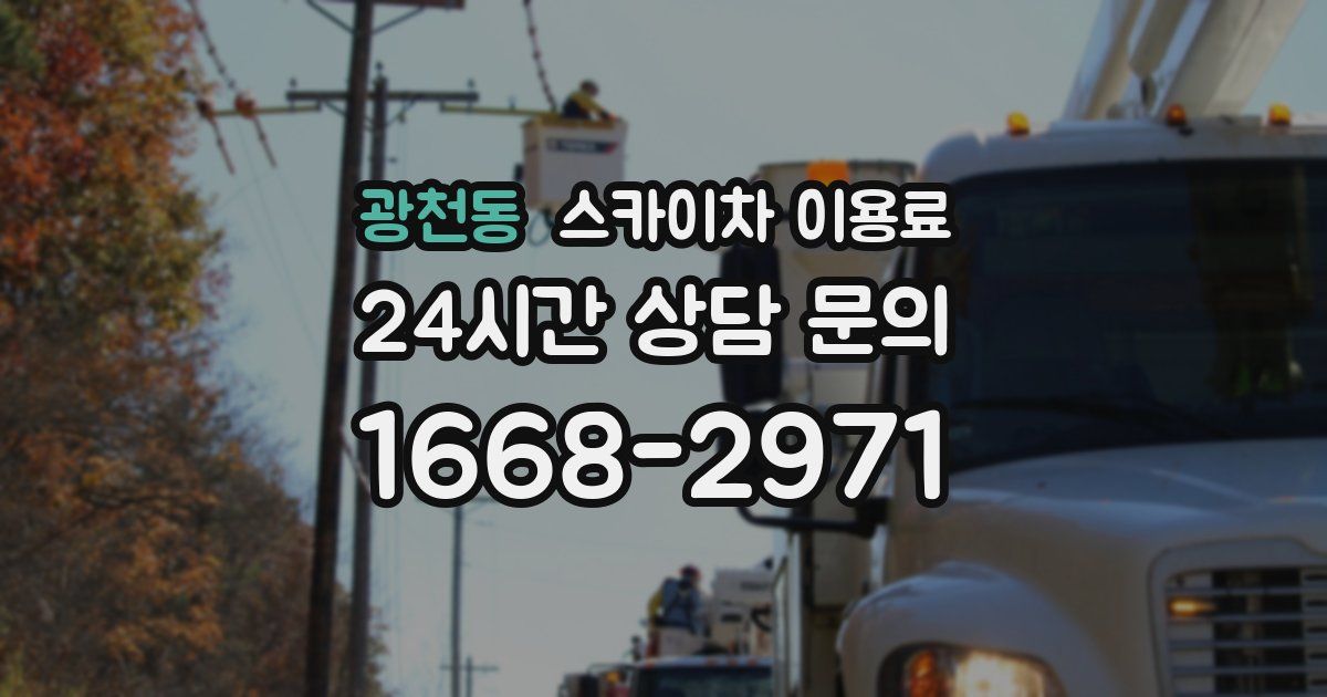 광천동 스카이차 이용료