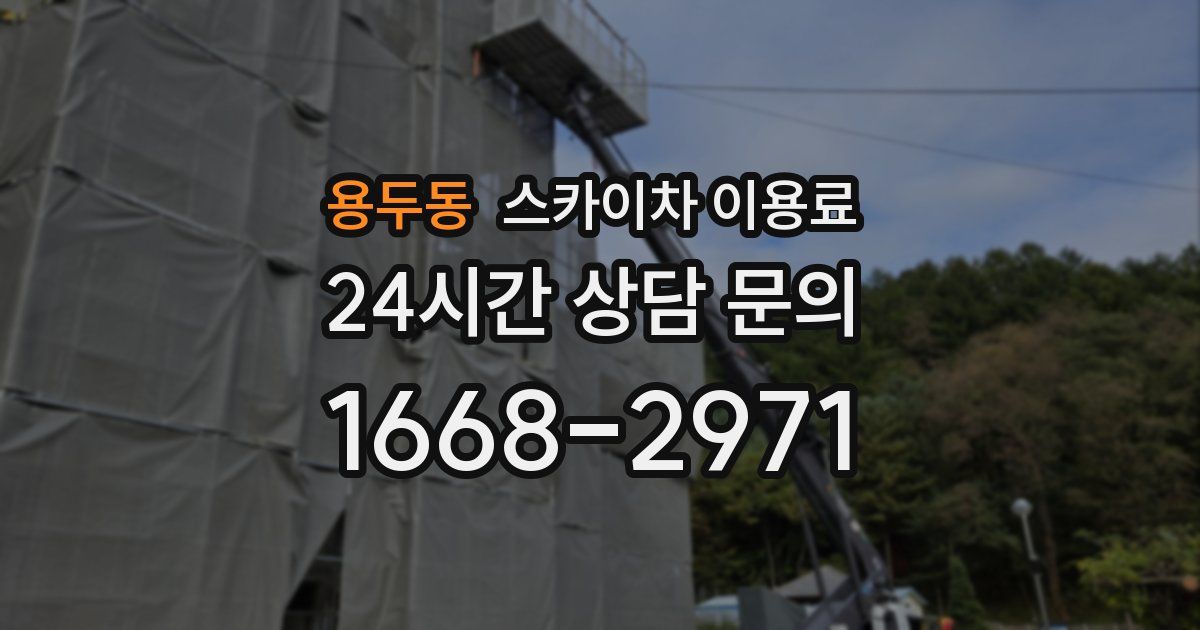 용두동 스카이차 이용료
