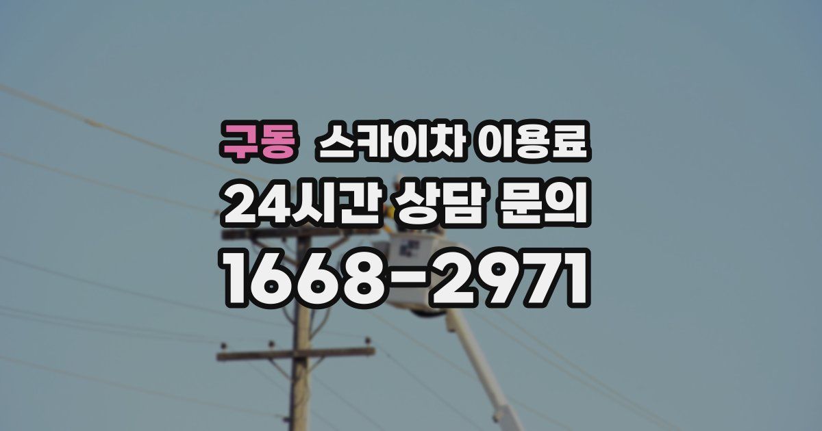 구동 스카이차 이용료