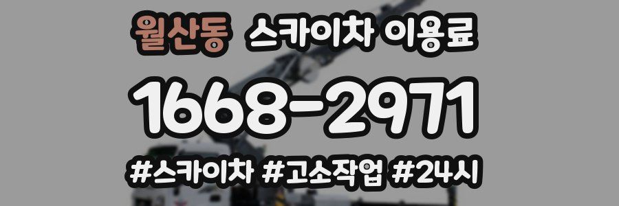 월산동 스카이차 이용료