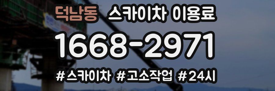 덕남동 스카이차 이용료
