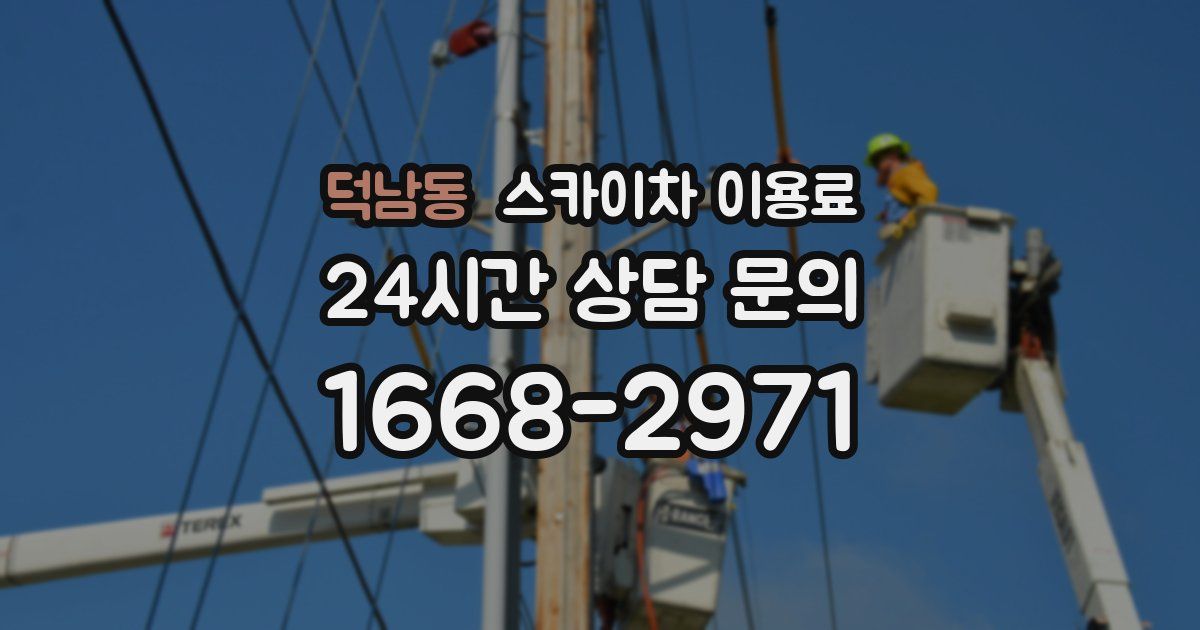 덕남동 스카이차 이용료