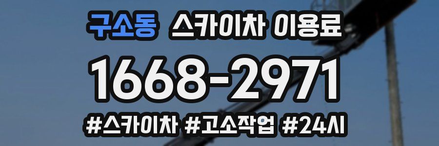 구소동 스카이차 이용료