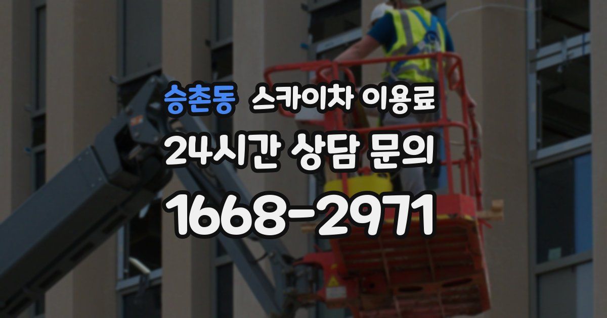 승촌동 스카이차 이용료