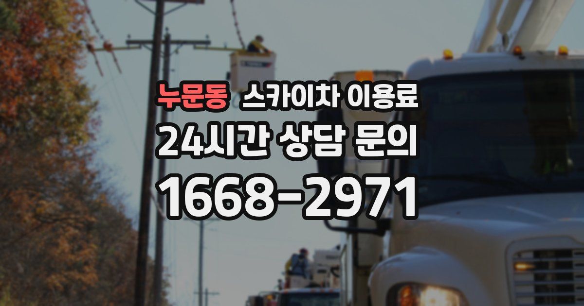 누문동 스카이차 이용료
