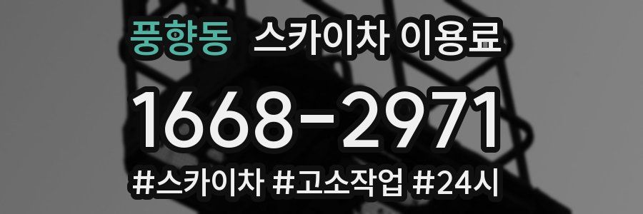 풍향동 스카이차 이용료