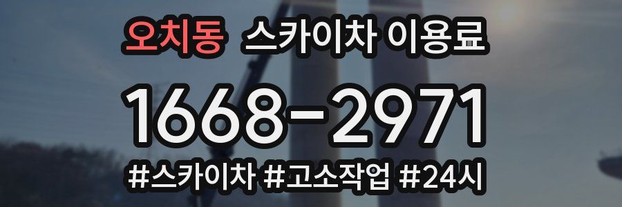 오치동 스카이차 이용료