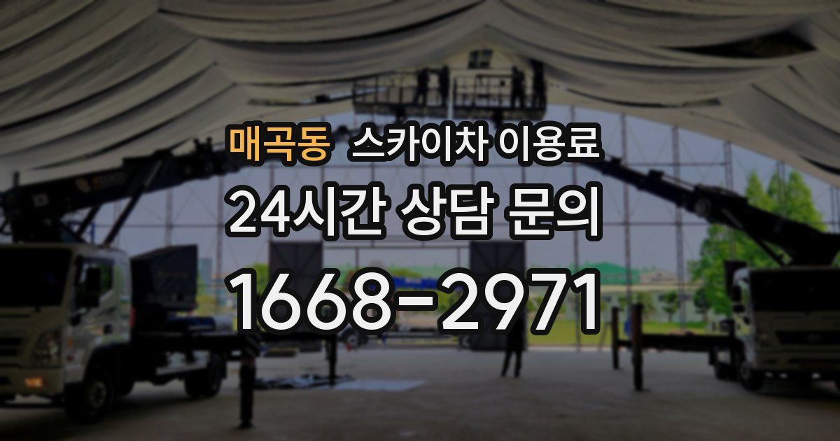 매곡동 스카이차 이용료