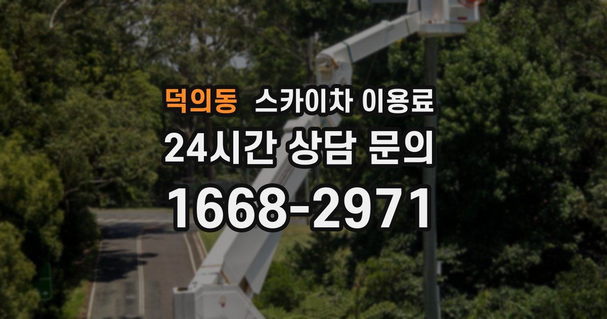 덕의동 스카이차 이용료