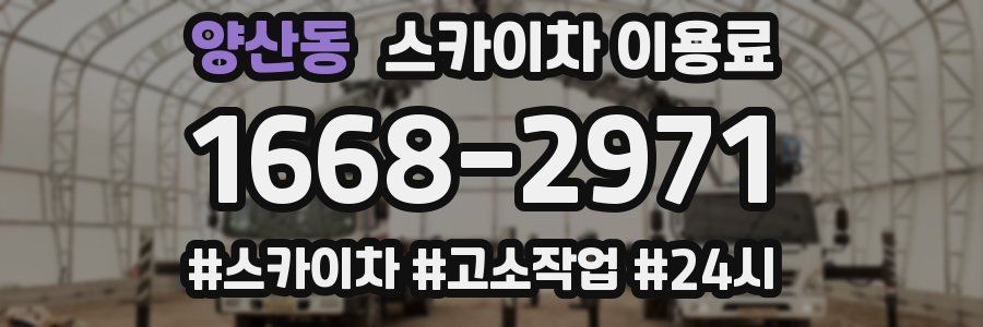 양산동 스카이차 이용료