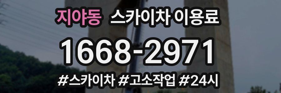 지야동 스카이차 이용료