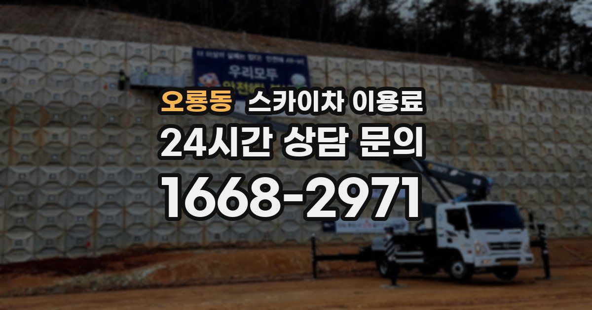 오룡동 스카이차 이용료
