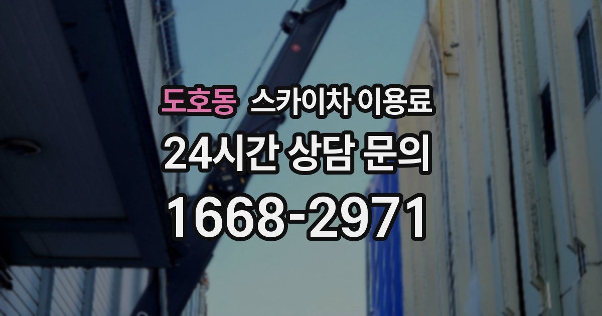 도호동 스카이차 이용료