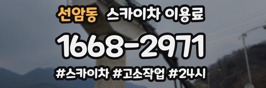 선암동 스카이차 이용료