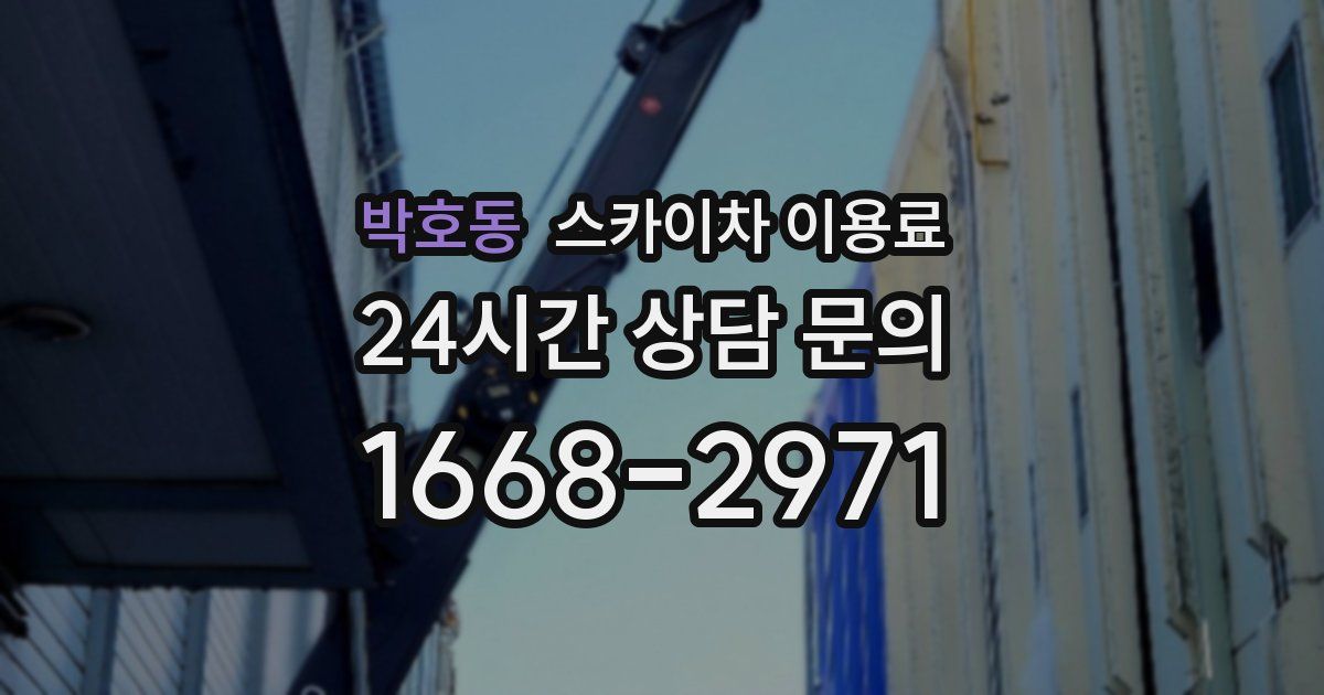 박호동 스카이차 이용료