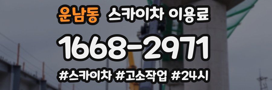 운남동 스카이차 이용료