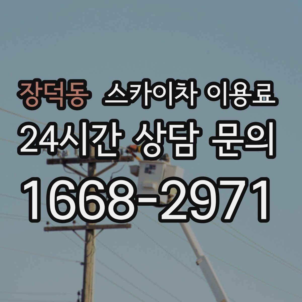 장덕동 스카이차 이용료