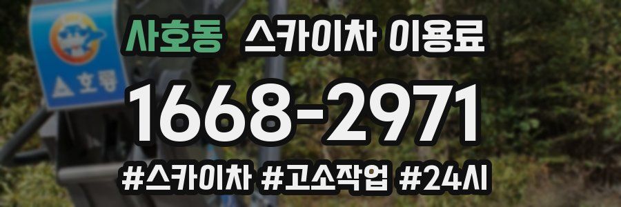 사호동 스카이차 이용료