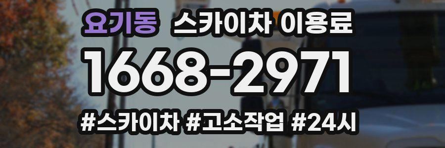 요기동 스카이차 이용료