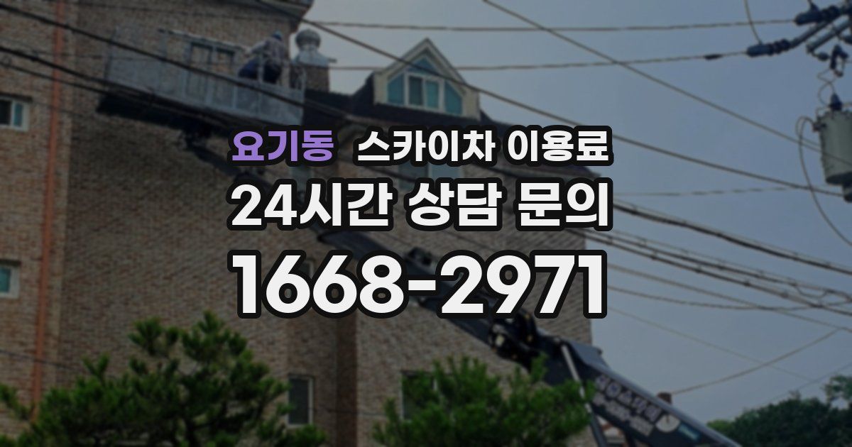 요기동 스카이차 이용료