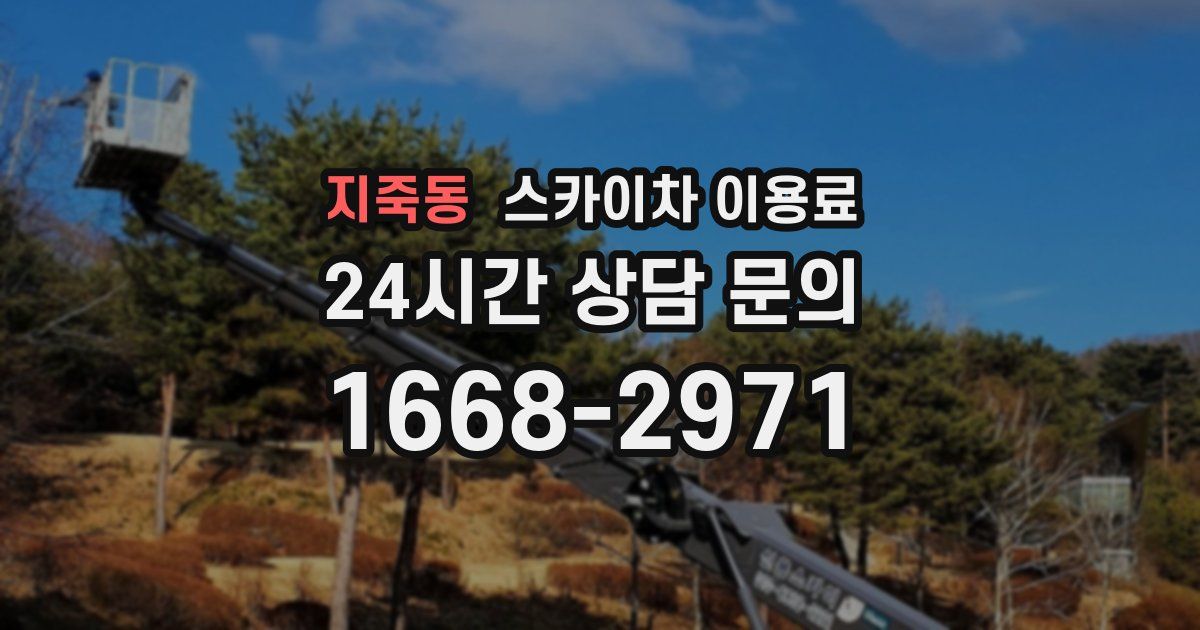 지죽동 스카이차 이용료