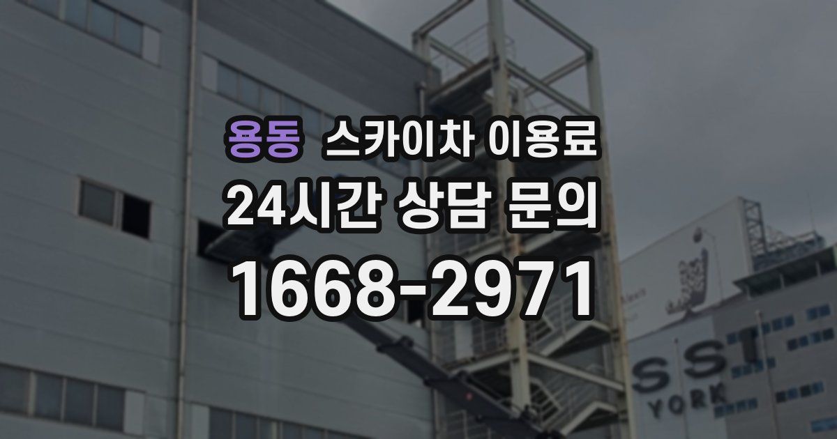 용동 스카이차 이용료