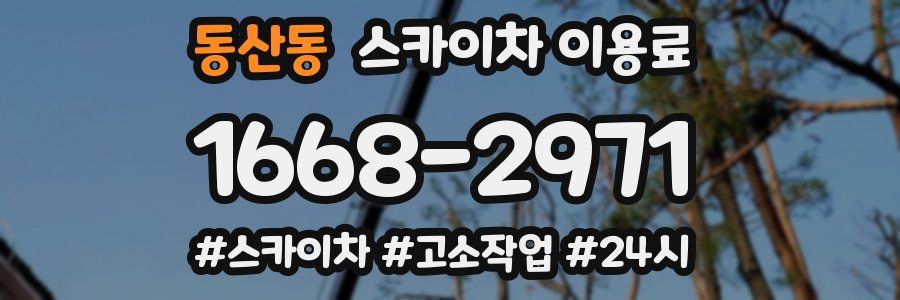 동산동 스카이차 이용료
