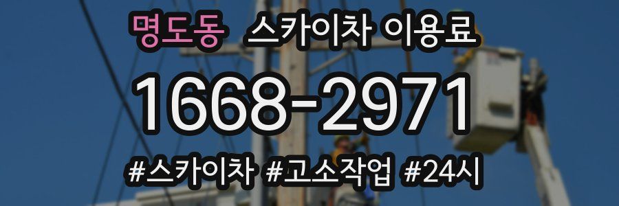 명도동 스카이차 이용료