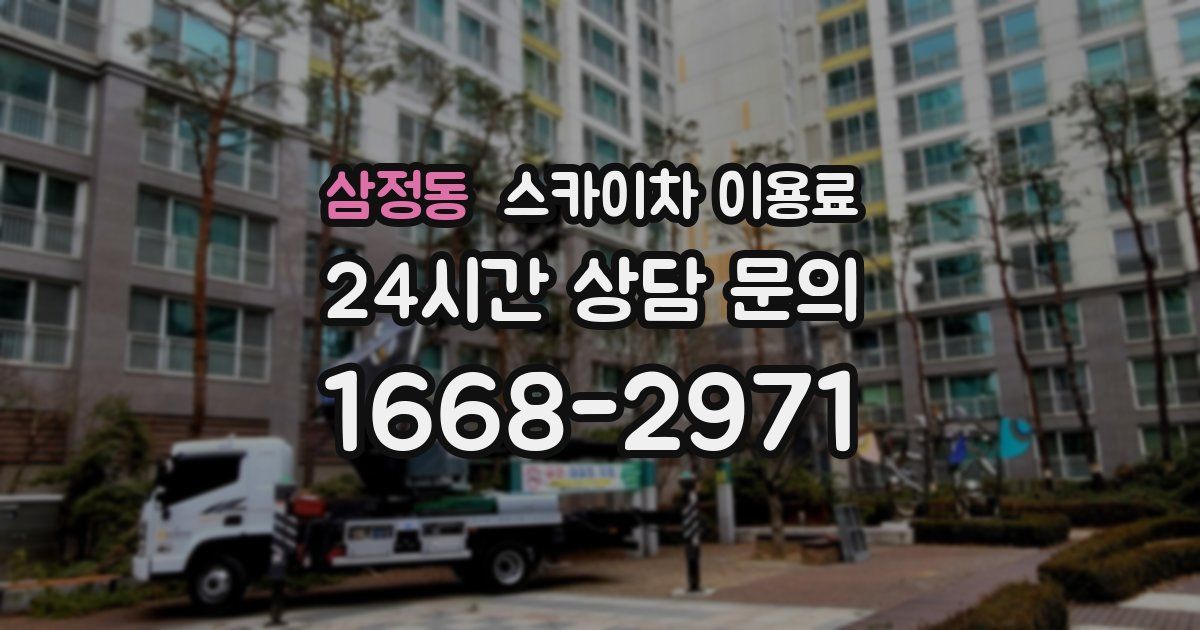 삼정동 스카이차 이용료