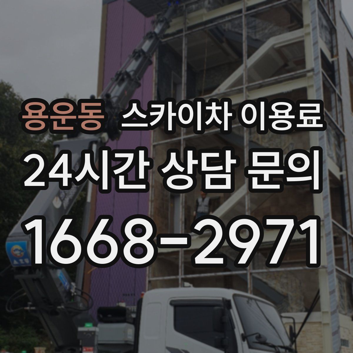 용운동 스카이차 이용료