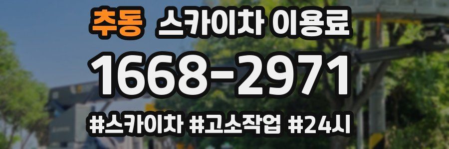 추동 스카이차 이용료