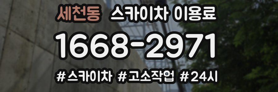 세천동 스카이차 이용료