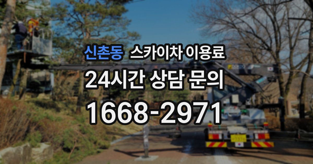 신촌동 스카이차 이용료