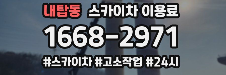 내탑동 스카이차 이용료