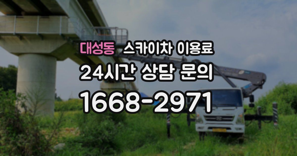 대성동 스카이차 이용료