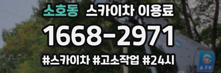 소호동 스카이차 이용료