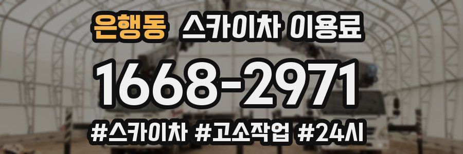 은행동 스카이차 이용료