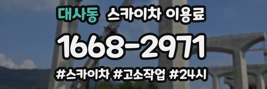 대사동 스카이차 이용료